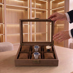 Boîte à Montres en Bois 6 Emplacements